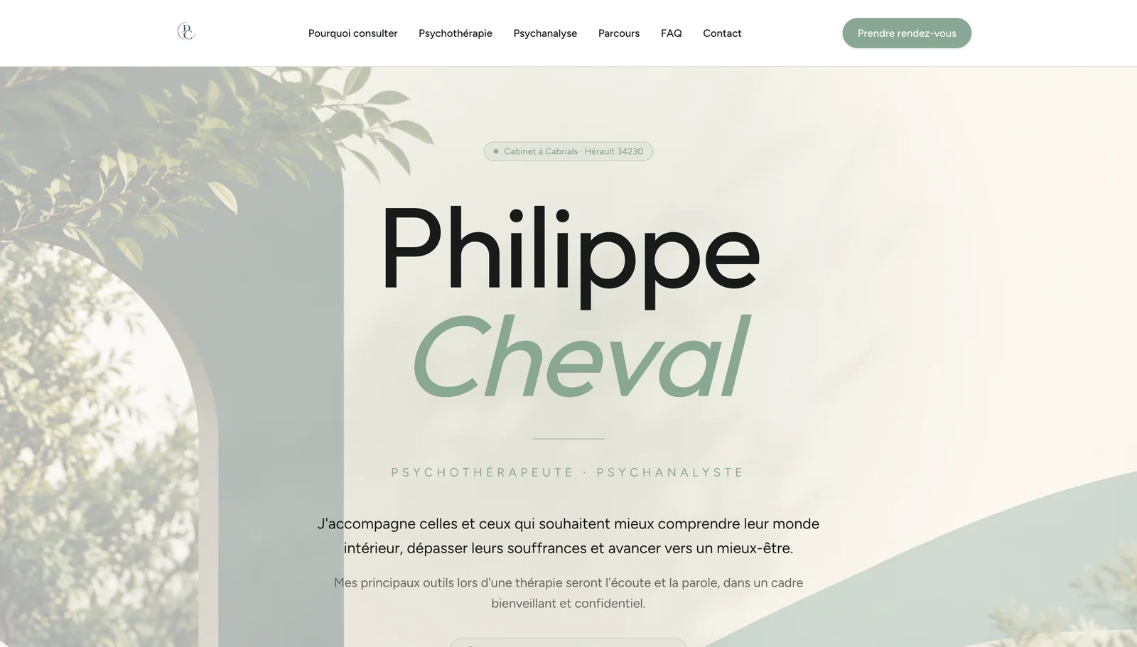 Site internet de Philippe Cheval réalisé par MedaPulse
